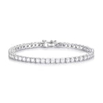 3.0mm 5.25 carat Moissanite Tennis Bracelet, Dazzling & Luxurious