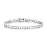 3.0mm 5.25 carat Moissanite Tennis Bracelet, Dazzling & Luxurious