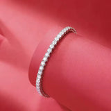 5.20 Carat Moissanite Tennis Bracelet, Dazzling & Luxurious. 3.0mm Wide