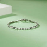 5.20 Carat Moissanite Tennis Bracelet, Dazzling & Luxurious. 3.0mm Wide