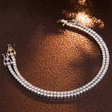 5.20 Carat Moissanite Tennis Bracelet, Dazzling & Luxurious. 3.0mm Wide