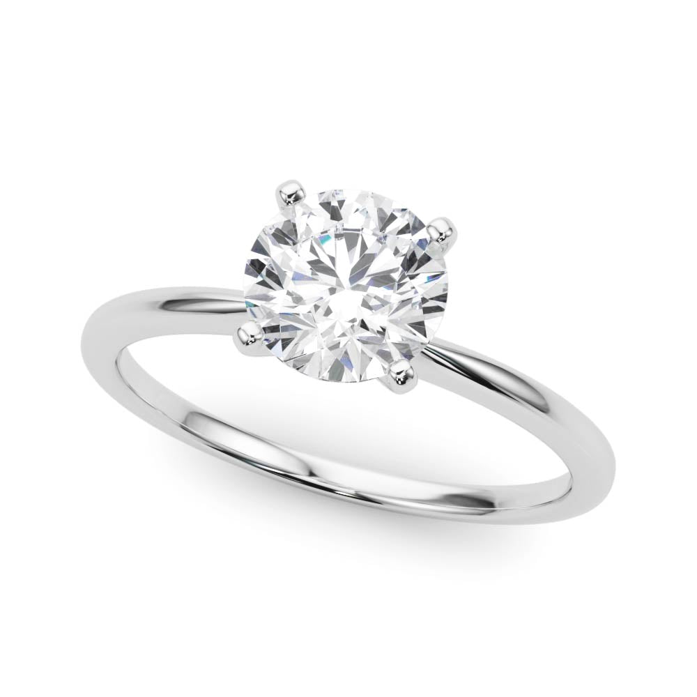 Jovie - Round Moissanite Engagement Ring