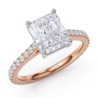 Radiant cut engagement on sale rings 2 carat