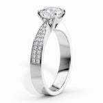 Sophia - Pave set lab created diamond engagement ring