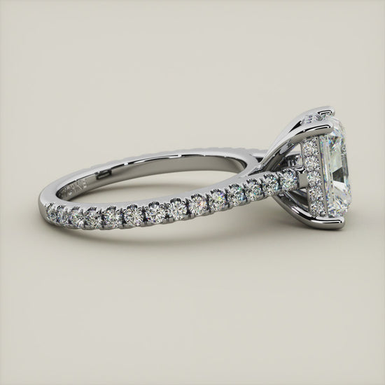 2ct radiant deals cut diamond ring