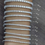 10 carat diamond tennis bracelet on hand completed to there sizes