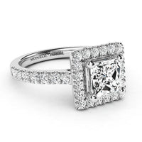 Halo on sale princess cut